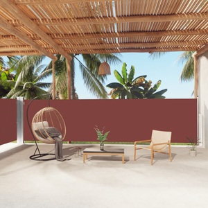 vidaXL, vidaXL Seitenmarkise Ausziehbar Braun 160x1000 cm, vidaXL Seitenmarkise Ausziehbar Braun 160x1000 cm