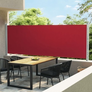 vidaXL, vidaXL Seitenmarkise Ausziehbar 160x600 cm Rot, vidaXL Seitenmarkise Ausziehbar 160x600 cm Rot