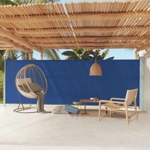 vidaXL, vidaXL Seitenmarkise Ausziehbar 180x600 cm Blau, vidaXL Seitenmarkise Ausziehbar 180x600 cm Blau