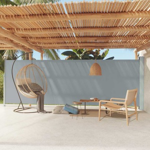 vidaXL, vidaXL Seitenmarkise Ausziehbar 180x600 cm Grau, vidaXL Seitenmarkise Ausziehbar 180x600 cm Grau