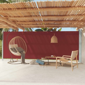 vidaXL, vidaXL Seitenmarkise Ausziehbar 200x600 cm Rot, vidaXL Seitenmarkise Ausziehbar 200x600 cm Rot
