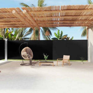 vidaXL, vidaXL Seitenmarkise Ausziehbar Schwarz 200x1200 cm