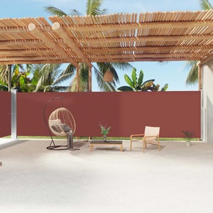vidaXL, vidaXL Seitenmarkise Ausziehbar Braun 200x1200 cm