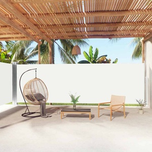 vidaXL, vidaXL Seitenmarkise Ausziehbar Creme 200x1000 cm