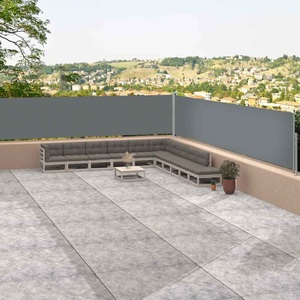 vidaXL, vidaXL Seitenmarkise Ausziehbar Anthrazit 117x1200 cm, vidaXL Seitenmarkise Ausziehbar Anthrazit 117x1200 cm