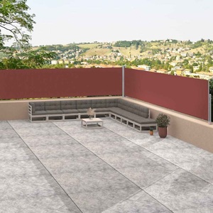 vidaXL, vidaXL Seitenmarkise Ausziehbar Braun 117x1200 cm, vidaXL Seitenmarkise Ausziehbar Braun 117x1200 cm