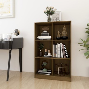 vidaXL, vidaXL Bücherregal Honigbraun 70x33x110 cm Massivholz Kiefer