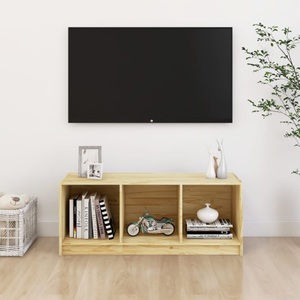 vidaXL, vidaXL TV-Schrank 104x33x41 cm Massivholz Kiefer, vidaXL TV-Schrank 104x33x41 cm Massivholz Kiefer