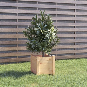 vidaXL, vidaXL Pflanzkübel 31x31x31 cm Massivholz Kiefer, 