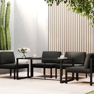 vidaXL, vidaXL Garten-Esstisch Anthrazit 120x60x66 cm Aluminium, vidaXL Garten-Esstisch Anthrazit 120x60x66 cm Aluminium