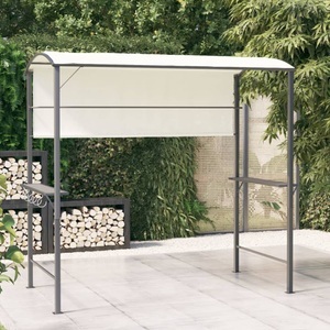 vidaXL, vidaXL Pavillon mit Dach 220x110x200 cm Creme, vidaXL Pavillon mit Dach 220x110x200 cm Creme