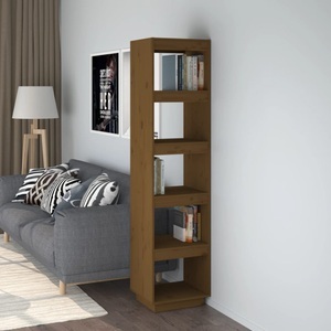 vidaXL, vidaXL Bücherregal/Raumteiler Honigbraun 40x35x167cm Massivholz Kiefer, vidaXL Bücherregal/Raumteiler Honigbraun 40x35x167cm Massivholz Kiefer