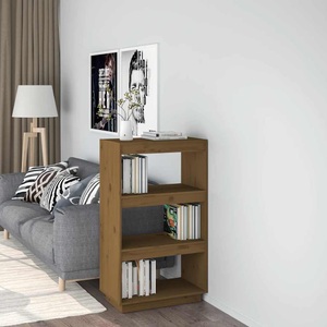 vidaXL, vidaXL Bücherregal/Raumteiler Honigbraun 60x35x103cm Massivholz Kiefer