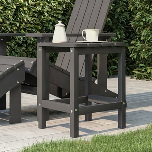 vidaXL, vidaXL Garten Adirondack-Tisch Anthrazit 38x38x46 cm HDPE, vidaXL Garten Adirondack-Tisch Anthrazit 38x38x46 cm HDPE