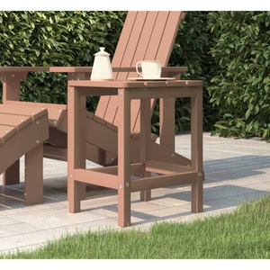 vidaXL, vidaXL Adirondack-Gartentisch Braun 38x38x46 cm HDPE, vidaXL Adirondack-Gartentisch Braun 38x38x46 cm HDPE