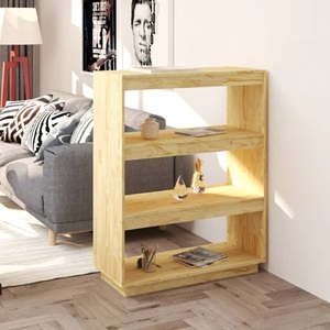 vidaXL, vidaXL Bücherregal/Raumteiler 80x35x103 cm Massivholz Kiefer, vidaXL Bücherregal/Raumteiler 80x35x103 cm Massivholz Kiefer