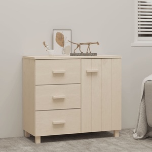 vidaXL, vidaXL Sideboard HAMAR Honigbraun 90x40x80 cm Massivholz Kiefer