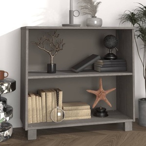 vidaXL Sideboard Hellgrau 85x35x80 cm Massivholz Kiefer