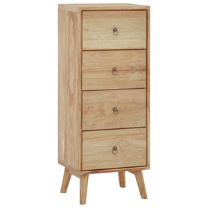 vidaXL, vidaXL Kommode 40x30x100 cm Massivholz Teak, vidaXL Kommode 40x30x100 cm Massivholz Teak