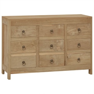 vidaXL, vidaXL Kommode 80x30x55 cm Massivholz Teak, vidaXL Kommode 80x30x55 cm Massivholz Teak
