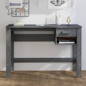 vidaXL, vidaXL Schreibtisch HAMAR Dunkelgrau 110x40x75 cm Massivholz Kiefer, vidaXL Schreibtisch HAMAR Dunkelgrau 110x40x75 cm Massivholz Kiefer