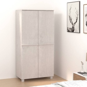 vidaXL, vidaXL Kleiderschrank HAMAR Weiß 89x50x180 cm Massivholz Kiefer, vidaXL Kleiderschrank HAMAR Weiß 89x50x180 cm Massivholz Kiefer