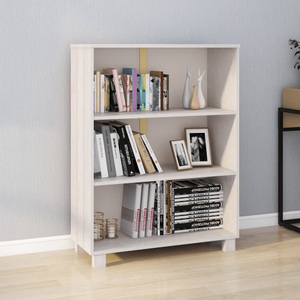vidaXL, vidaXL Bücherschrank HAMAR Weiß 85x35x112 cm Massivholz Kiefer, vidaXL Bücherschrank HAMAR Weiß 85x35x112 cm Massivholz Kiefer