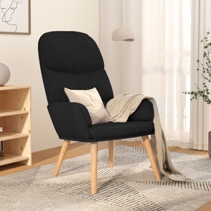 vidaXL, vidaXL Relaxsessel Schwarz Stoff, vidaXL Relaxsessel Schwarz Stoff