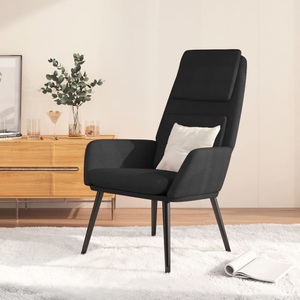 vidaXL, vidaXL Relaxsessel Schwarz Stoff, vidaXL Relaxsessel Schwarz Stoff