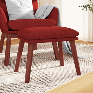 vidaXL, vidaXL Fußhocker Weinrot 45x29,5x35 cm Stoff