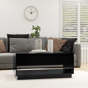 vidaXL, vidaXL Couchtisch Schwarz 102,5x55x44 cm Holzwerkstoff