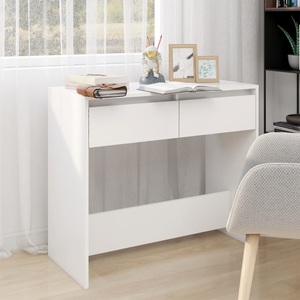 vidaXL, vidaXL Konsolentisch Weiß 89x41x76,5 cm Holzwerkstoff, vidaXL Konsolentisch Weiß 89x41x76,5 cm Holzwerkstoff