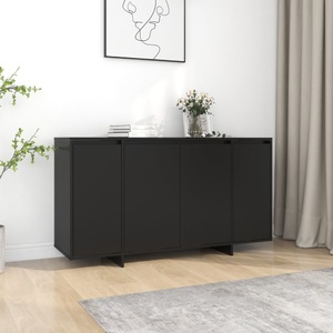 vidaXL, vidaXL Sideboard Schwarz 135x41x75 cm Holzwerkstoff