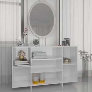 vidaXL, vidaXL Sideboard Hochglanz-Weiß 120x30x75 cm Holzwerkstoff