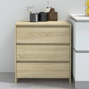 vidaXL, vidaXL Sideboard Sonoma-Eiche 70x41x75 cm Holzwerkstoff