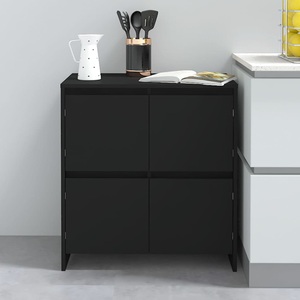 vidaXL, vidaXL Sideboard Schwarz 70x41x75 cm Holzwerkstoff