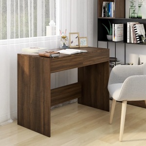 vidaXL, vidaXL Schreibtisch Braun Eichen-Optik 101x50x76,5 cm Holzwerkstoff