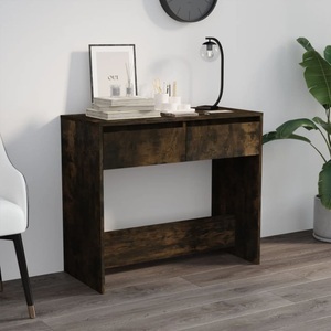 vidaXL, vidaXL Konsolentisch Räuchereiche 89x41x76,5 cm Holzwerkstoff, vidaXL Konsolentisch Räuchereiche 89x41x76,5 cm Holzwerkstoff