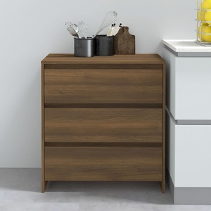 vidaXL, vidaXL Sideboard Braun Eichen-Optik 70x41x75 cm Holzwerkstoff