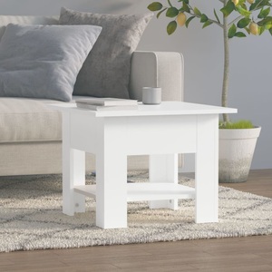 vidaXL, vidaXL Couchtisch Weiß 55x55x42 cm Holzwerkstoff