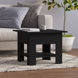 vidaXL, vidaXL Couchtisch Schwarz 55x55x42 cm Holzwerkstoff