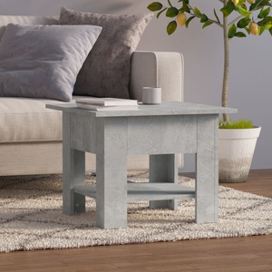 vidaXL, vidaXL Couchtisch Betongrau 55x55x42 cm Holzwerkstoff