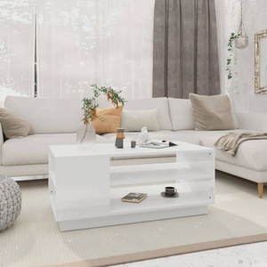 vidaXL, vidaXL Couchtisch Weiß 102x55x43 cm Holzwerkstoff