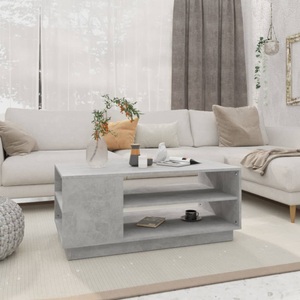 vidaXL, vidaXL Couchtisch Betongrau 102x55x43 cm Holzwerkstoff