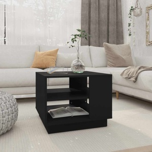 vidaXL, vidaXL Couchtisch Schwarz 55x55x43 cm Holzwerkstoff