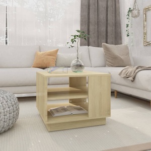 vidaXL, vidaXL Couchtisch Sonoma-Eiche 55x55x43 cm Holzwerkstoff