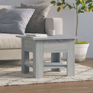 vidaXL, vidaXL Couchtisch Grau Sonoma 55x55x42 cm Holzwerkstoff