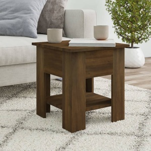 vidaXL, vidaXL Couchtisch Braun Eichen-Optik 40x40x42 cm Holzwerkstoff