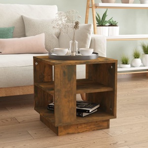 vidaXL, vidaXL Couchtisch Räuchereiche 40x40x43 cm Holzwerkstoff