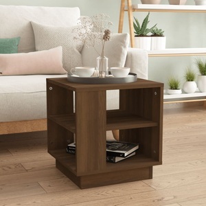 vidaXL, vidaXL Couchtisch Braun Eichen-Optik 40x40x43 cm Holzwerkstoff